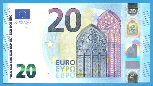 EUROPEAN UNION - SPAIN  20 EUROS DRAGHI  VA-V001  SC UNC ( P200 )