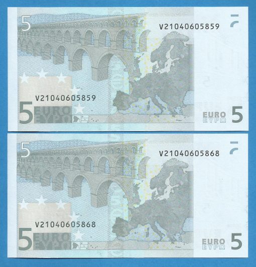 EUROPEAN UNION - SPAIN  5 EUROS TRICHET PAREJA  V-M016  SC UNC ( P182 ) - Imagen 2